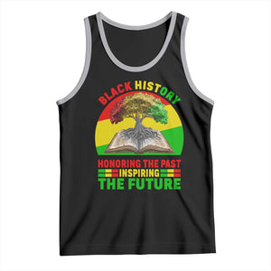 Black History Honoring The Past Inspiring The Future Tank Top African American Pride TS12 Black Athletic Heather Print Your Wear