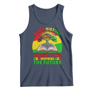 Black History Honoring The Past Inspiring The Future Tank Top African American Pride TS12 Navy Print Your Wear