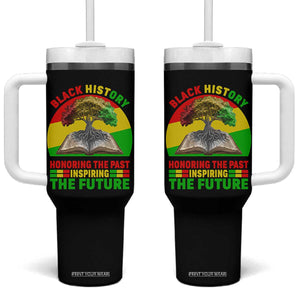 Black History Honoring The Past Inspiring The Future Tumbler With Handle African American Pride TS12 One Size: 40 oz Black Print Your Wear