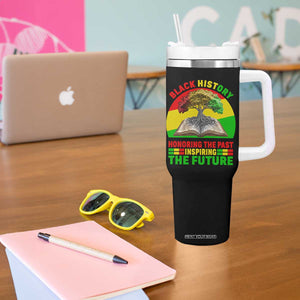 Black History Honoring The Past Inspiring The Future Tumbler With Handle African American Pride TS12 Print Your Wear