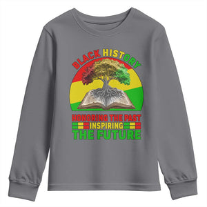 Black History Honoring The Past Inspiring The Future Youth Sweatshirt African American Pride TS12 Charcoal Print Your Wear