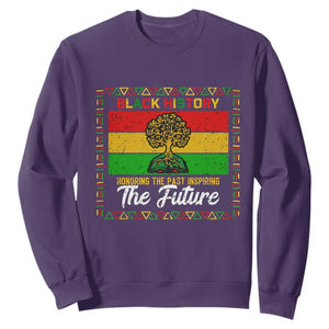 Black History Month Sweatshirt Honoring The Past Inspiring The Future TS12 Purple Print Your Wear