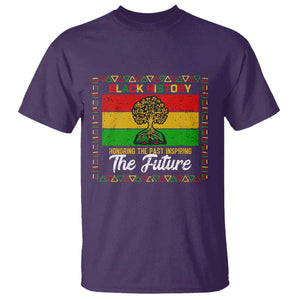 Black History Month T Shirt Honoring The Past Inspiring The Future TS12 Purple Print Your Wear