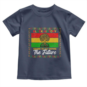 Black History Month Toddler T Shirt Honoring The Past Inspiring The Future TS12 Navy Print Your Wear