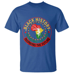 Inspiring The Future Honoring The Past T Shirt African American Heritage TS12 Royal Blue Print Your Wear