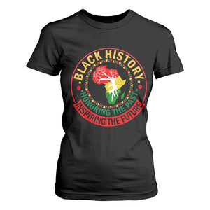 Inspiring The Future Honoring The Past T Shirt For Women African American Heritage TS12 Black Print Your Wear