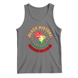 Inspiring The Future Honoring The Past Tank Top African American Heritage TS12 Black Heather Print Your Wear
