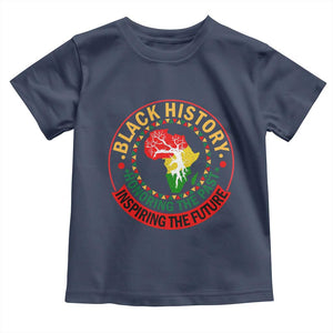Inspiring The Future Honoring The Past Toddler T Shirt African American Heritage TS12 Navy Print Your Wear