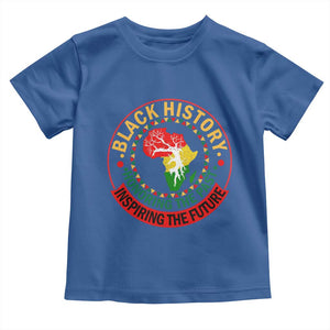 Inspiring The Future Honoring The Past Toddler T Shirt African American Heritage TS12 Royal Blue Print Your Wear