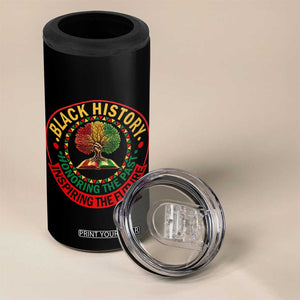 Black History Month Quote 4 in 1 Can Cooler Tumbler Honoring The Past Inspiring The Future Gift TS12 Print Your Wear