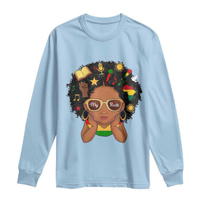 My Roots Black History Culture Pride Long Sleeve Shirt African American Heritage TS12 Light Blue Print Your Wear