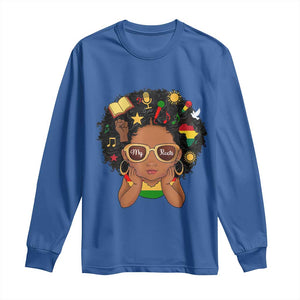 My Roots Black History Culture Pride Long Sleeve Shirt African American Heritage TS12 Royal Blue Print Your Wear
