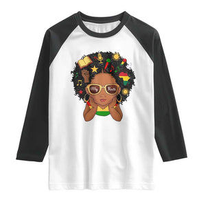 My Roots Black History Culture Pride Raglan Shirt African American Heritage TS12 White Black Print Your Wear