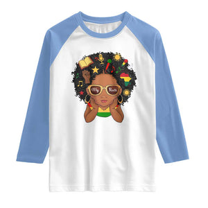 My Roots Black History Culture Pride Raglan Shirt African American Heritage TS12 White Carolina Blue Print Your Wear