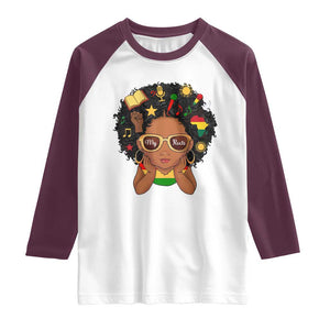 My Roots Black History Culture Pride Raglan Shirt African American Heritage TS12 White Maroon Print Your Wear