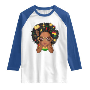 My Roots Black History Culture Pride Raglan Shirt African American Heritage TS12 White Royal Print Your Wear