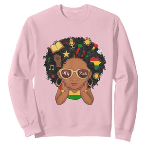 My Roots Black History Culture Pride Sweatshirt African American Heritage TS12 Light Pink Print Your Wear