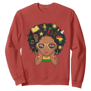 My Roots Black History Culture Pride Sweatshirt African American Heritage TS12 Red Print Your Wear