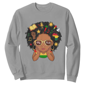 My Roots Black History Culture Pride Sweatshirt African American Heritage TS12 Sport Gray Print Your Wear