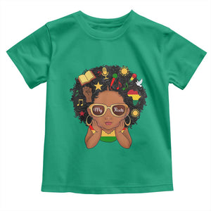 My Roots Black History Culture Pride Toddler T Shirt African American Heritage TS12 Irish Green Print Your Wear