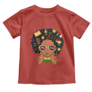 My Roots Black History Culture Pride Toddler T Shirt African American Heritage TS12 Red Print Your Wear