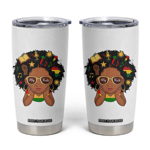My Roots Black History Culture Pride Tumbler Cup African American Heritage TS12 White Print Your Wear