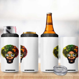 Black History Month 4 in 1 Can Cooler Tumbler My Roots African American Pride Gift TS12 Print Your Wear