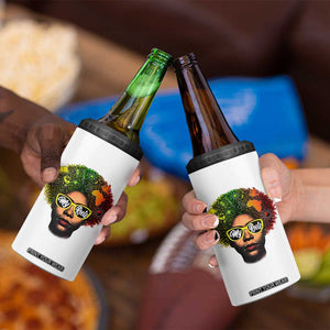 Black History Month 4 in 1 Can Cooler Tumbler My Roots African American Pride Gift TS12 Print Your Wear