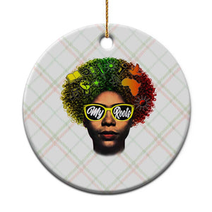 Black History Month Ceramic Ornament My Roots African American Pride Gift TS12 1pc Christmas Plaid Print Your Wear