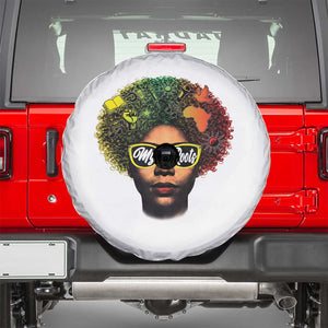 Black History Month Spare Tire Cover My Roots African American Pride Gift TS12 White Print Your Wear