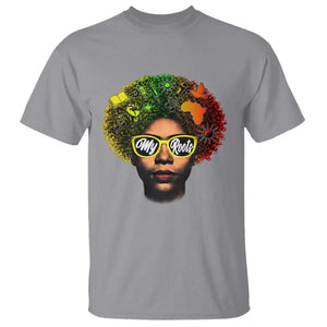 Black History Month T Shirt My Roots African American Pride Gift TS12 Sport Gray Print Your Wear
