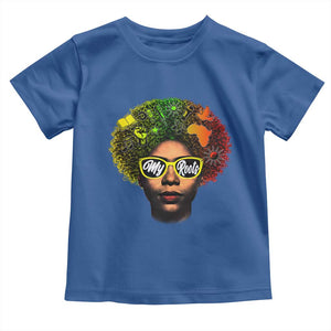 Black History Month Toddler T Shirt My Roots African American Pride Gift TS12 Royal Blue Print Your Wear