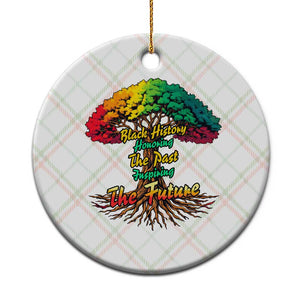 Black History Month Quote Ceramic Ornament Inspiring The Future Honoring The Past TS12 1pc Christmas Plaid Print Your Wear