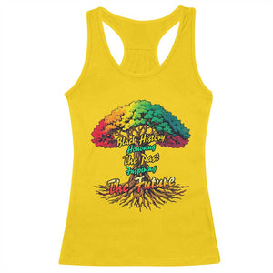 Black History Month Quote Racerback Tank Top Inspiring The Future Honoring The Past TS12 Daisy Print Your Wear