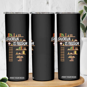 Education Is Freedom Skinny Tumbler African American History Africa Map Books TS12 Print Your Wear