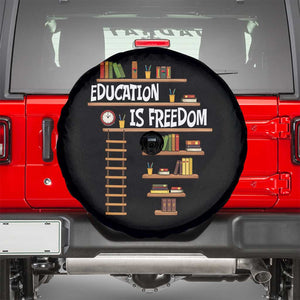 Education Is Freedom Spare Tire Cover African American History Africa Map Books TS12 Black Print Your Wear