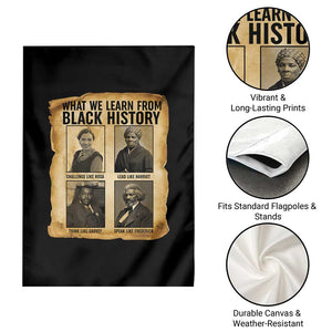 What We Learn From Black History Garden Flag Vintage African American Leaders TS12 Print Your Wear