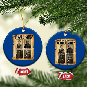 What We Learn From Black History Ceramic Ornament Vintage African American Leaders TS12 1pc Blue Print Your Wear