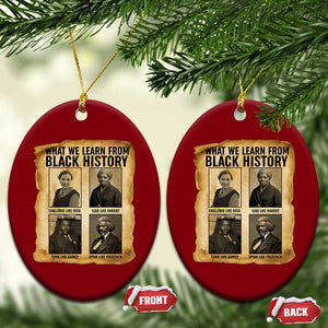 What We Learn From Black History Ceramic Ornament Vintage African American Leaders TS12 Print Your Wear