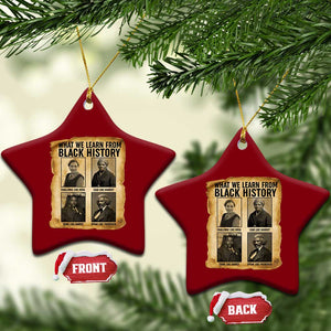 What We Learn From Black History Ceramic Ornament Vintage African American Leaders TS12 Print Your Wear