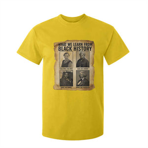 What We Learn From Black History T Shirt For Kid Vintage African American Leaders TS12 Daisy Print Your Wear