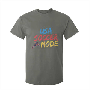 USA Soccer Mode T Shirt For Kid United States Team Pride TS12 Military Green Print Your Wear