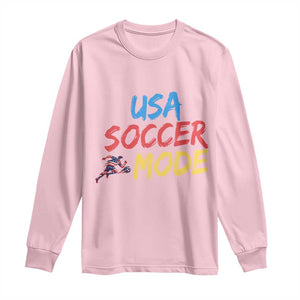 USA Soccer Mode Long Sleeve Shirt United States Team Pride TS12 Light Pink Print Your Wear