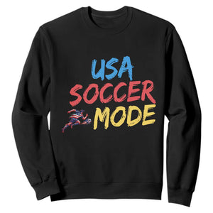 USA Soccer Mode Sweatshirt United States Team Pride TS12 Black Print Your Wear