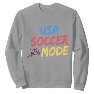 USA Soccer Mode Sweatshirt United States Team Pride TS12 Sport Gray Print Your Wear