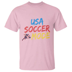 USA Soccer Mode T Shirt United States Team Pride TS12 Light Pink Print Your Wear