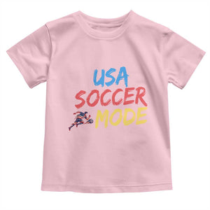 USA Soccer Mode Toddler T Shirt United States Team Pride TS12 Light Pink Print Your Wear
