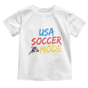 USA Soccer Mode Toddler T Shirt United States Team Pride TS12 White Print Your Wear