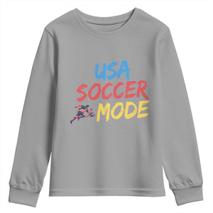 USA Soccer Mode Youth Sweatshirt United States Team Pride TS12 Sport Gray Print Your Wear