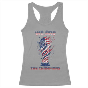 We Are Champions Racerback Tank Top USA Soccer Lover Gift TS12 Sport Gray Print Your Wear